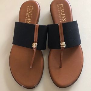 Black + Brown Sandal